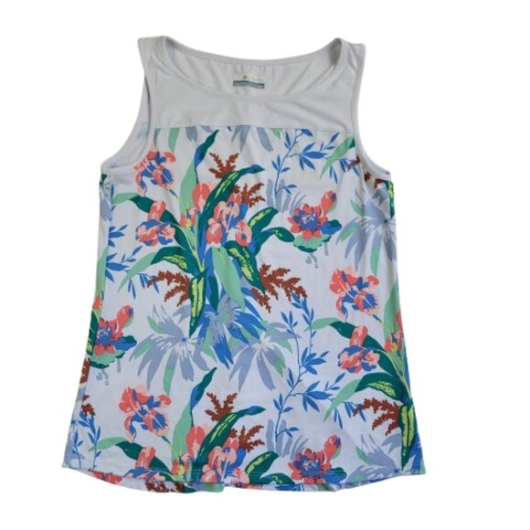 Columbia Tops - Columbia Chill River Tropical Print Sleeveless Tank Top Omni